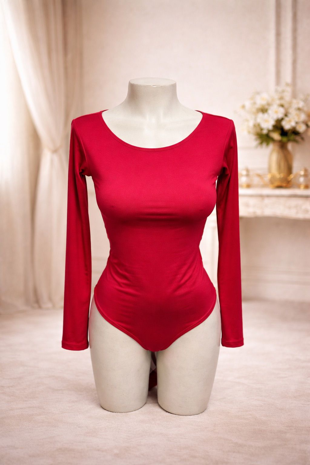 Body Elegante Cuello Redondo Manga Larga - Comodidad y Estilo