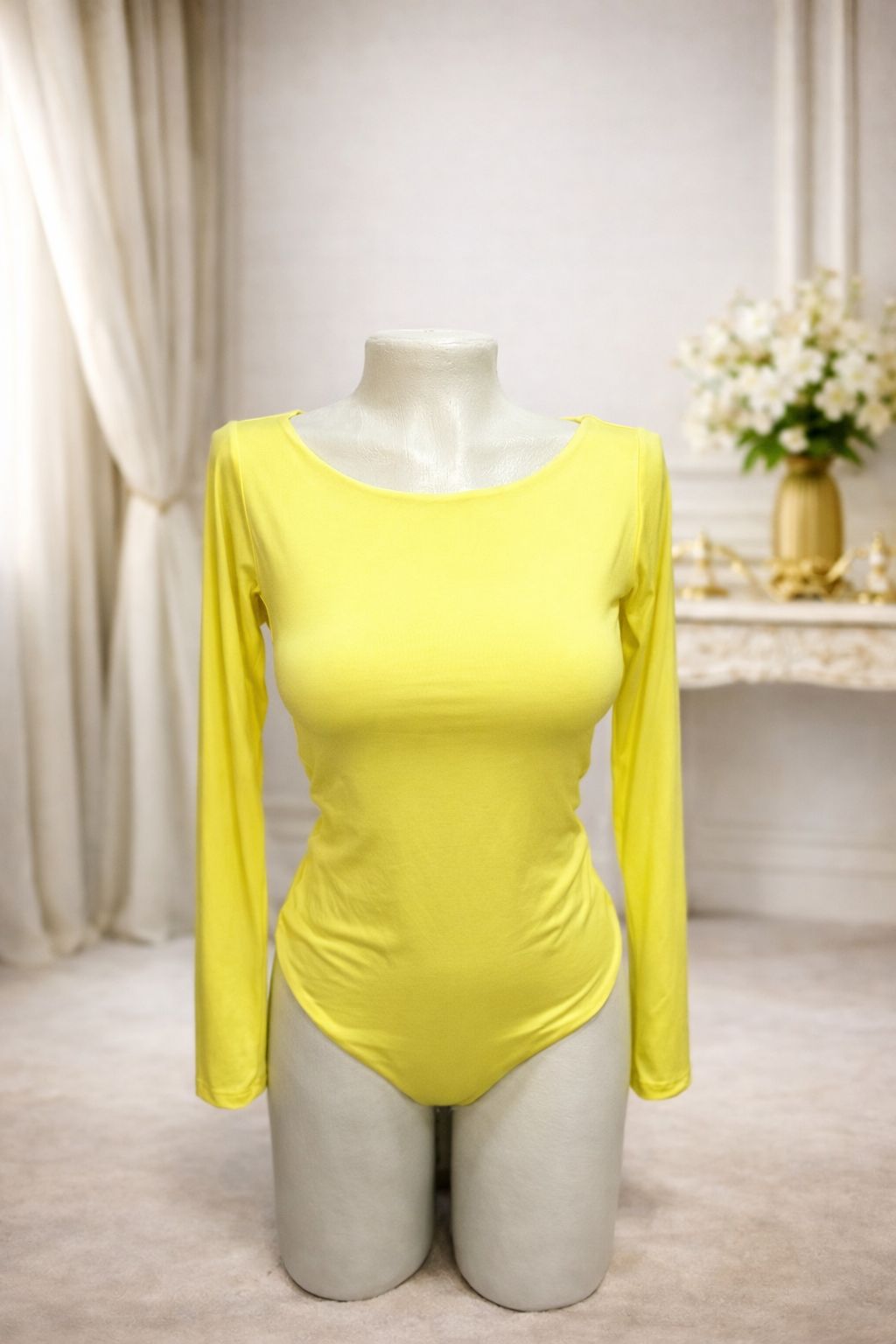 Body Elegante Cuello Redondo Manga Larga - Comodidad y Estilo